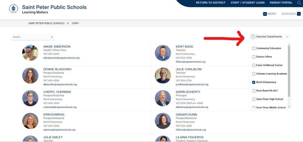 Staff Directory