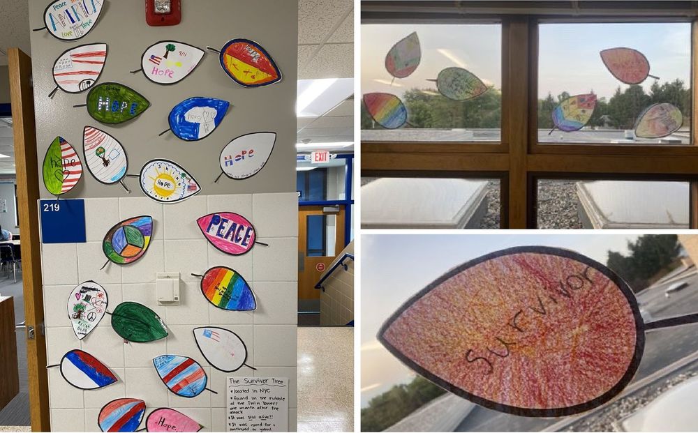 North students create leaves for Survivor Tree