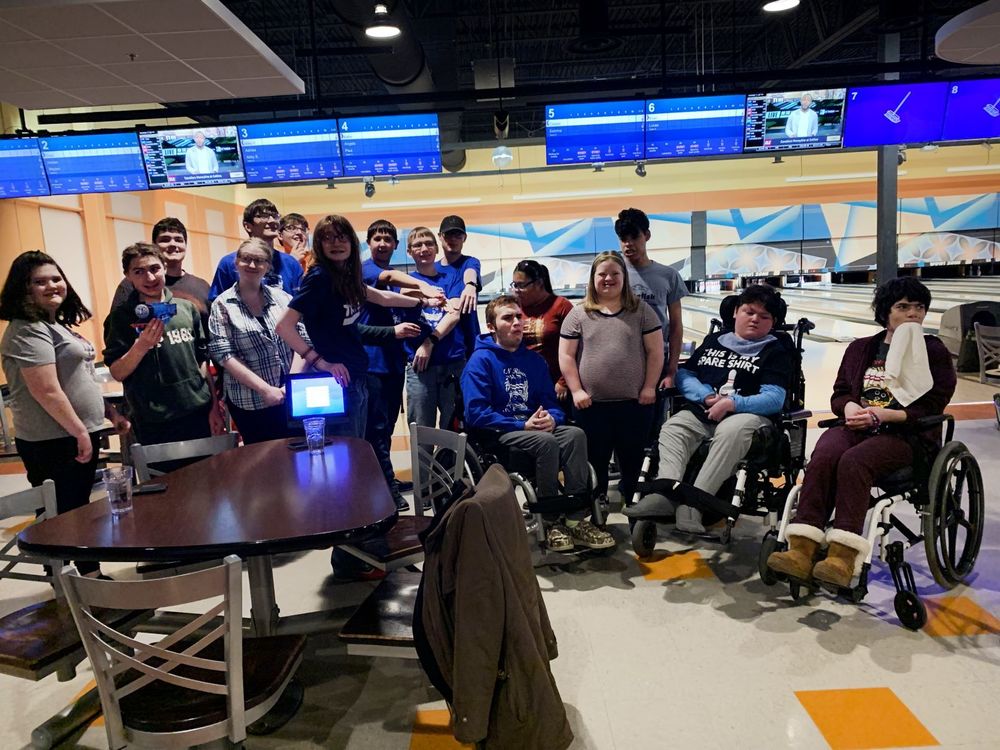 Strike Force Adapted Bowling team