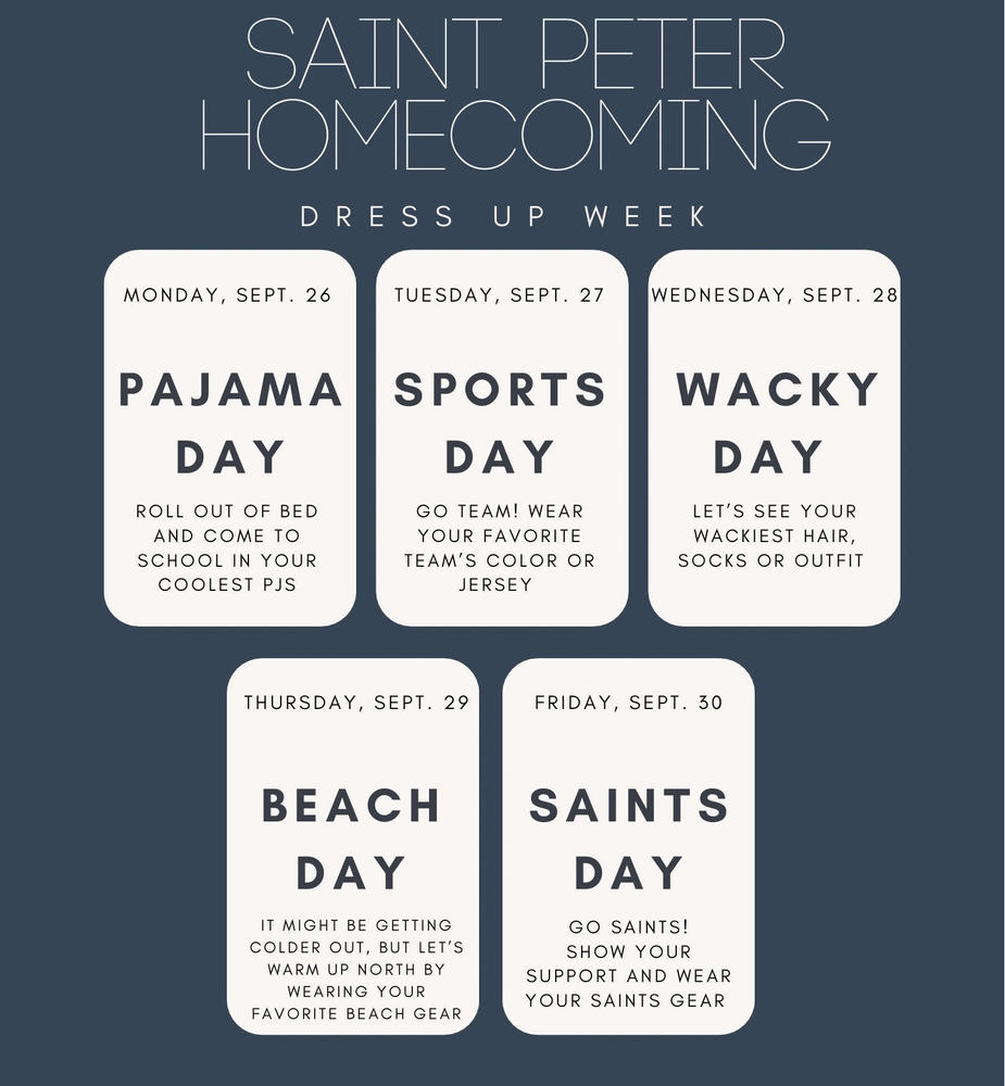 South Homecoming Dress up days