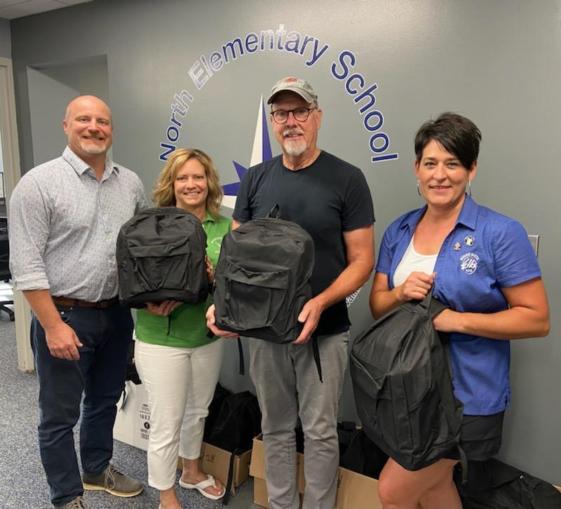 North Elementary Backpack donation