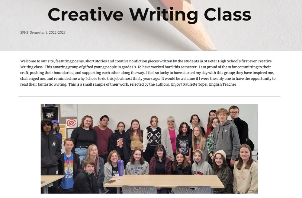 SPHS Creative Writing class 