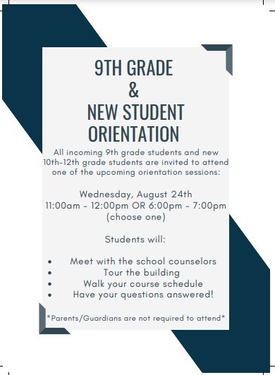 Orientation for new students